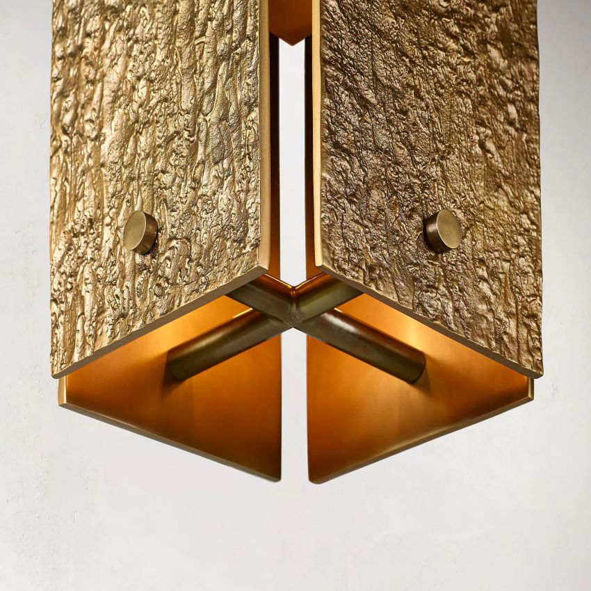 Arya Square Pendant 19"-Meet Lighting
