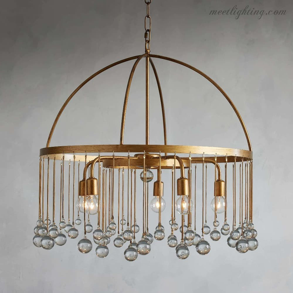 Aubrey Round Chandelier-MEET LIGHTING