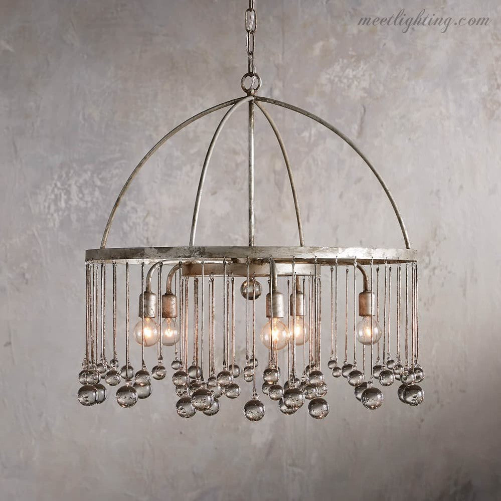 Aubrey Round Chandelier-MEET LIGHTING