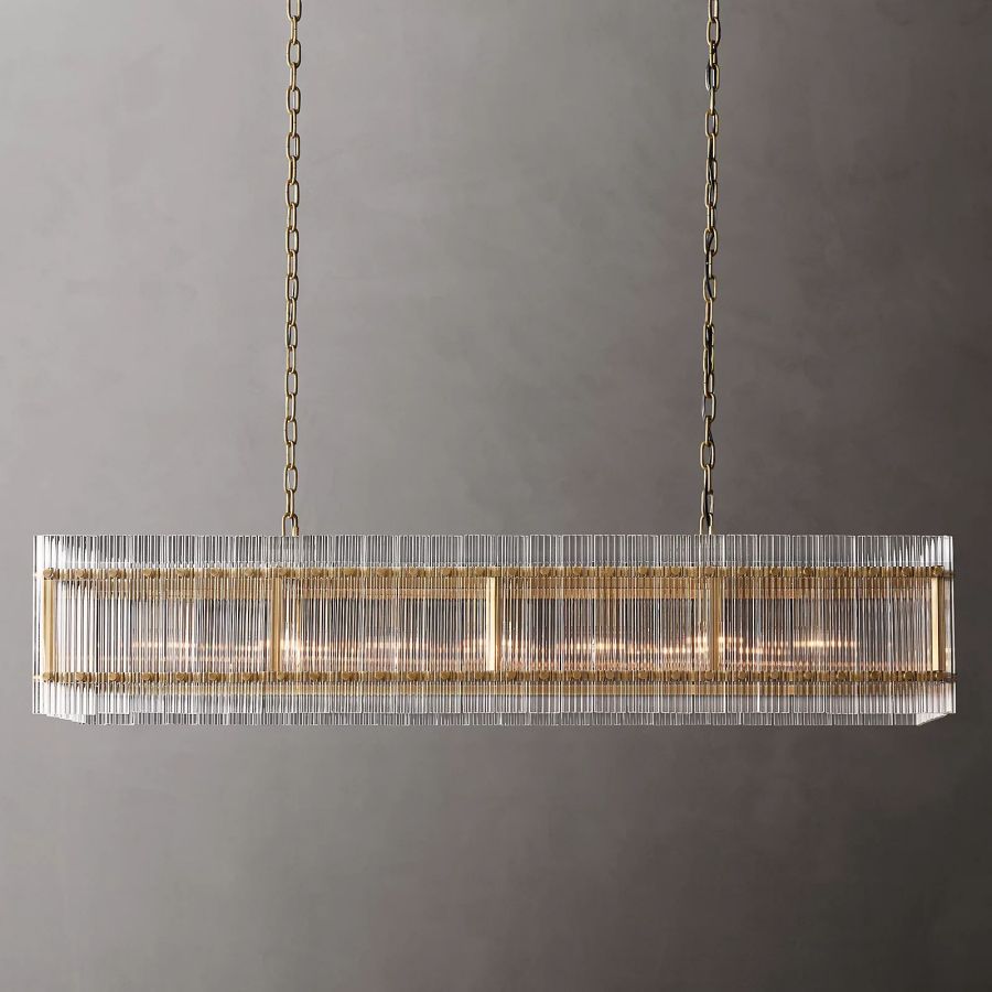 San Marco Rectangle Chandelier 54" 72"-MEET LIGHTING