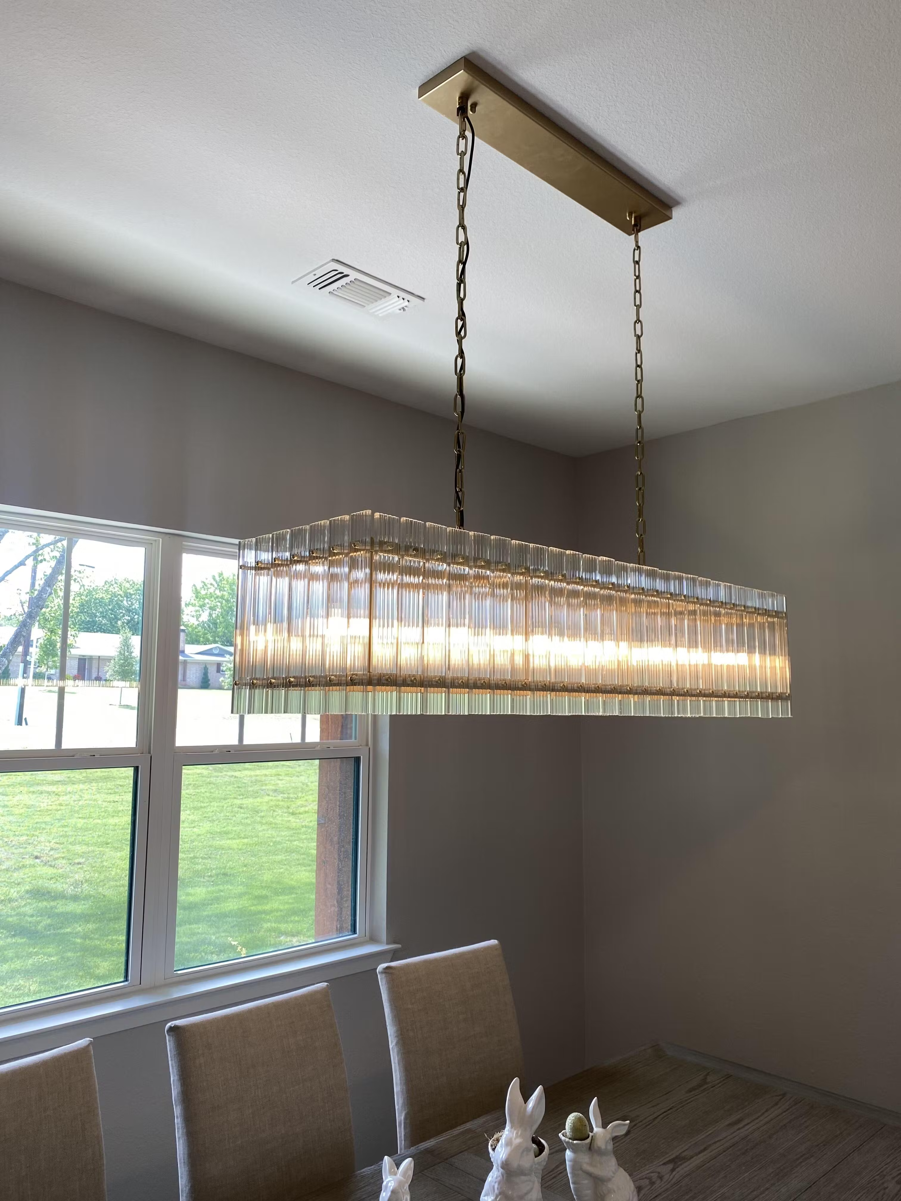 San Marco Rectangle Chandelier 54" 72"-MEET LIGHTING