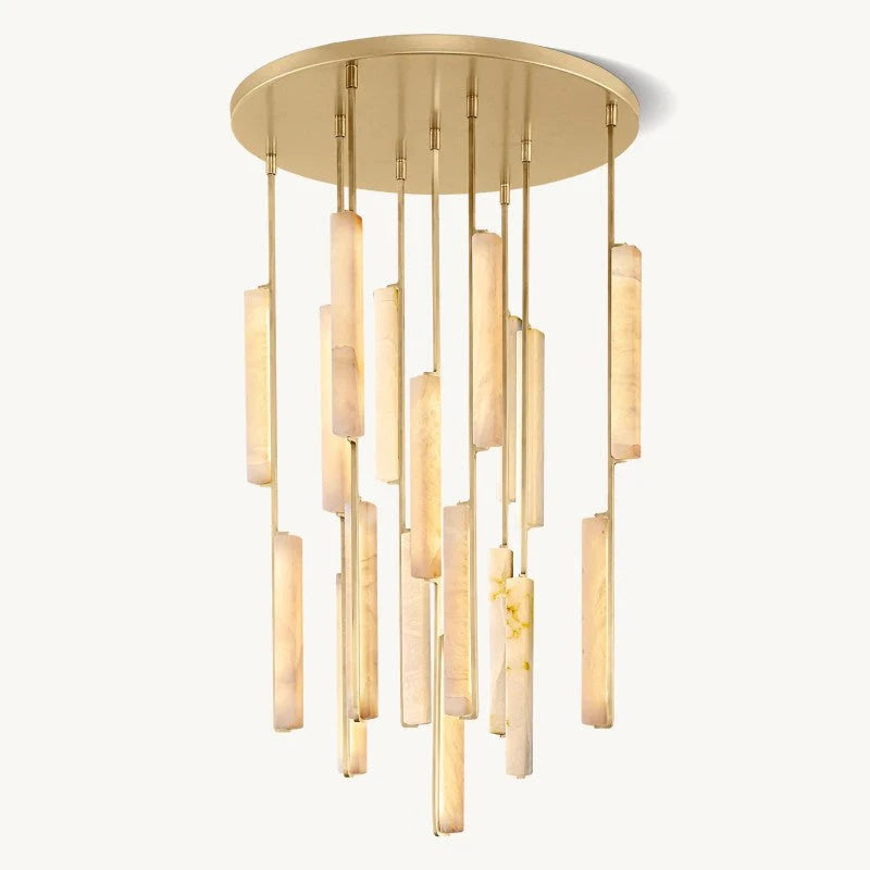 Audon Alabaster Round Chandelier