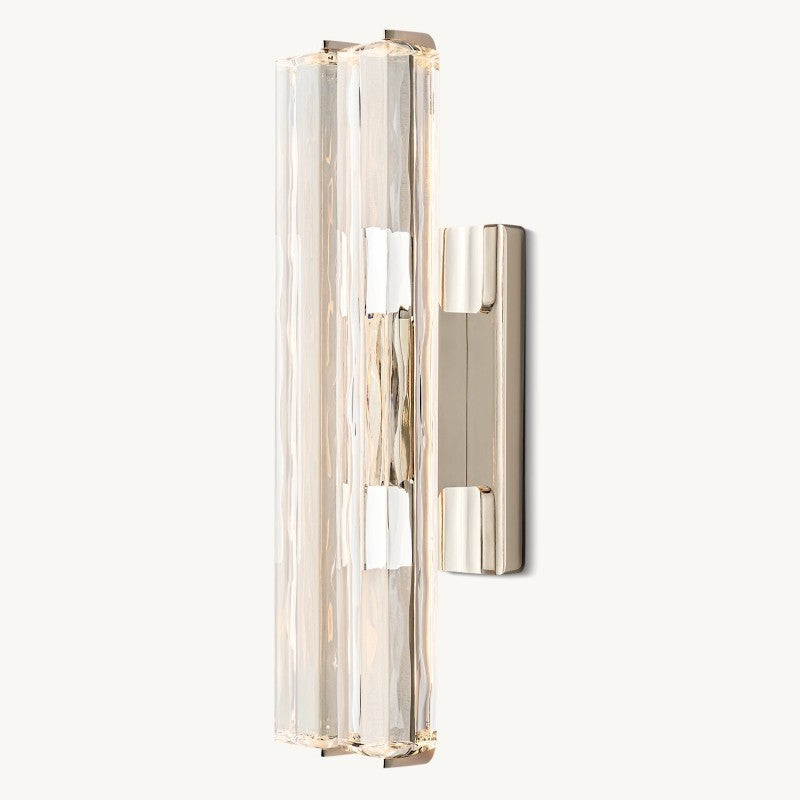 Audon Sculpt Crystal Double Wall Sconce