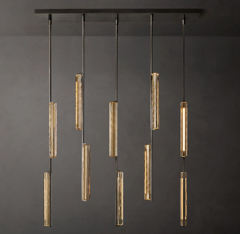 Audon Linear Chandelier 54"-MEET LIGHTING
