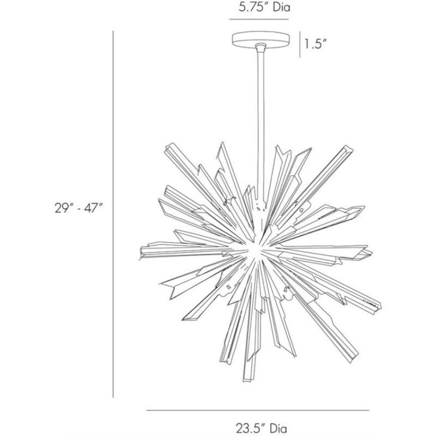 Axel Crystal Sputnik Chandelier-MEET LIGHTING