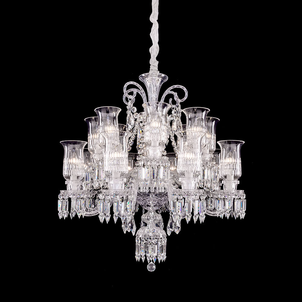 Baccarat Crystal Cups Chandelier For Living Room-MEET LIGHTING