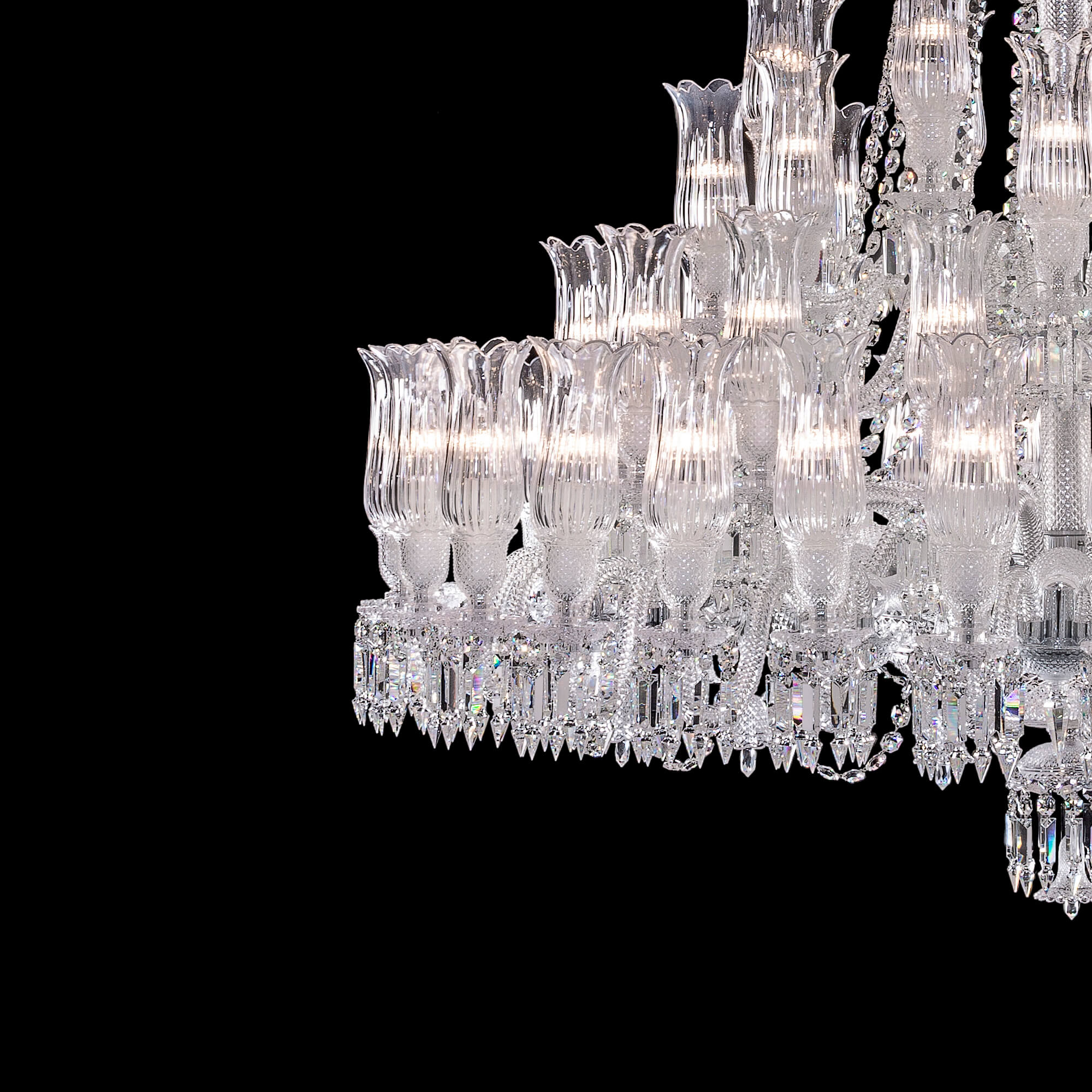 Baccarat Large Entrance Crystal Chandelier-MEET LIGHTING