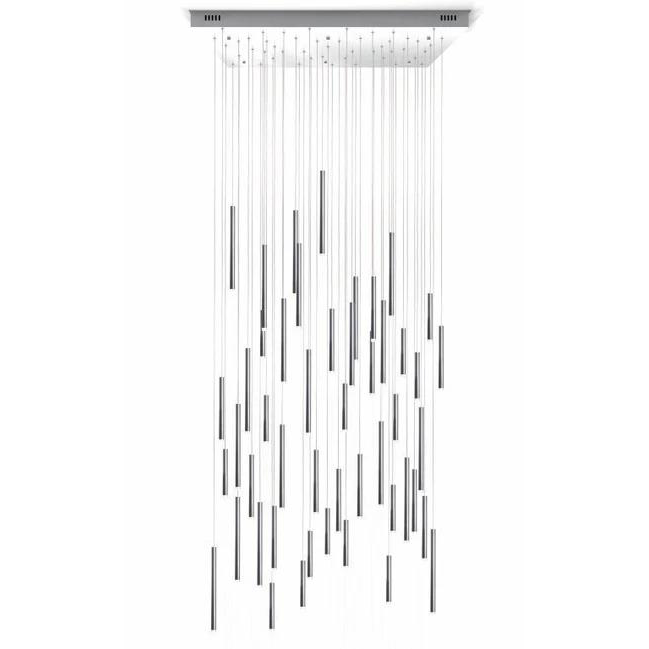 Bellini Square Tubular Pendant Light Chandelier-MEET LIGHTING