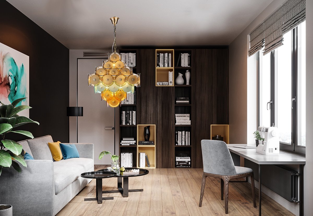 Bettina Round Chandelier-MEET LIGHTING