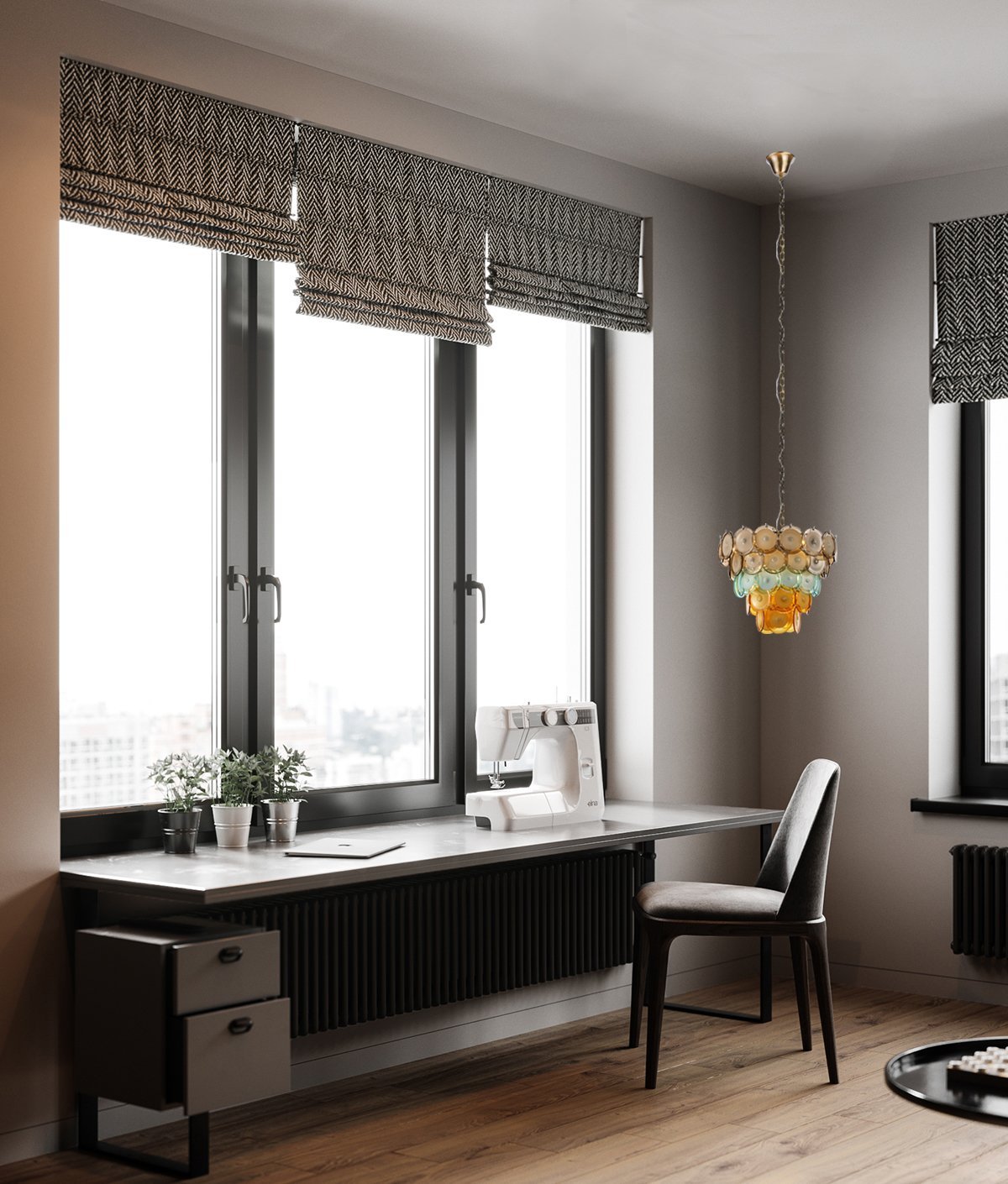 Bettina Round Chandelier-MEET LIGHTING