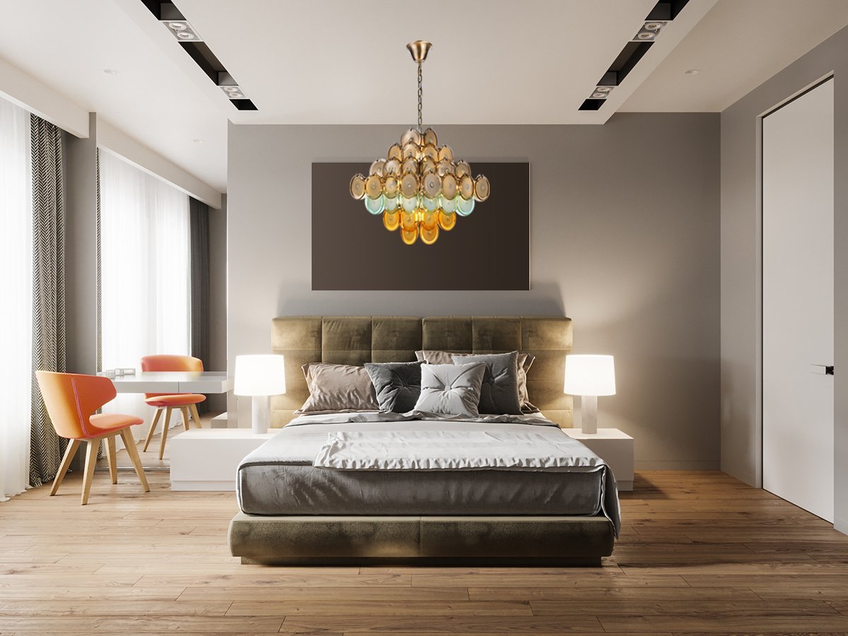 Bettina Round Chandelier-MEET LIGHTING