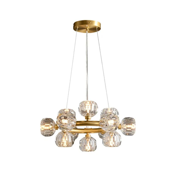 Boule Clear Crystal Round Chandelier Cord-MEET LIGHTING