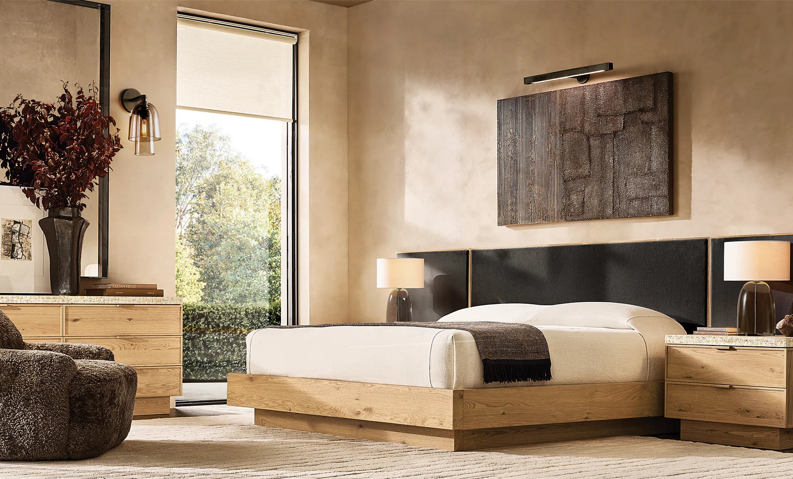 Blom Amber Glass Flute Sconce