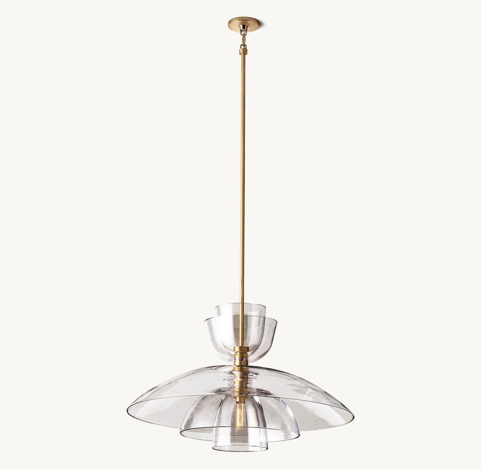 Blom Clear Glass Cloche Grand Pendant