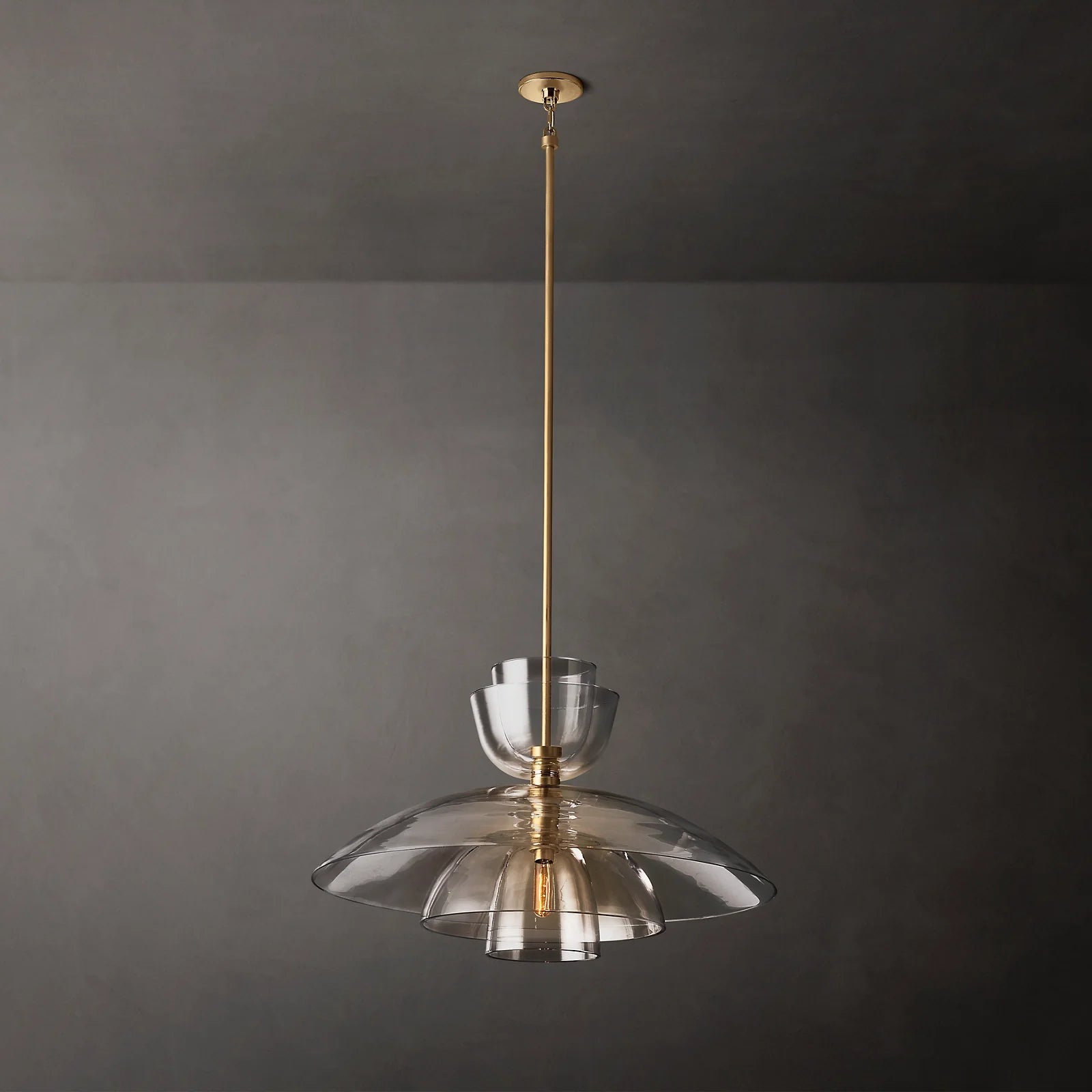 Blom Clear Glass Cloche Grand Pendant