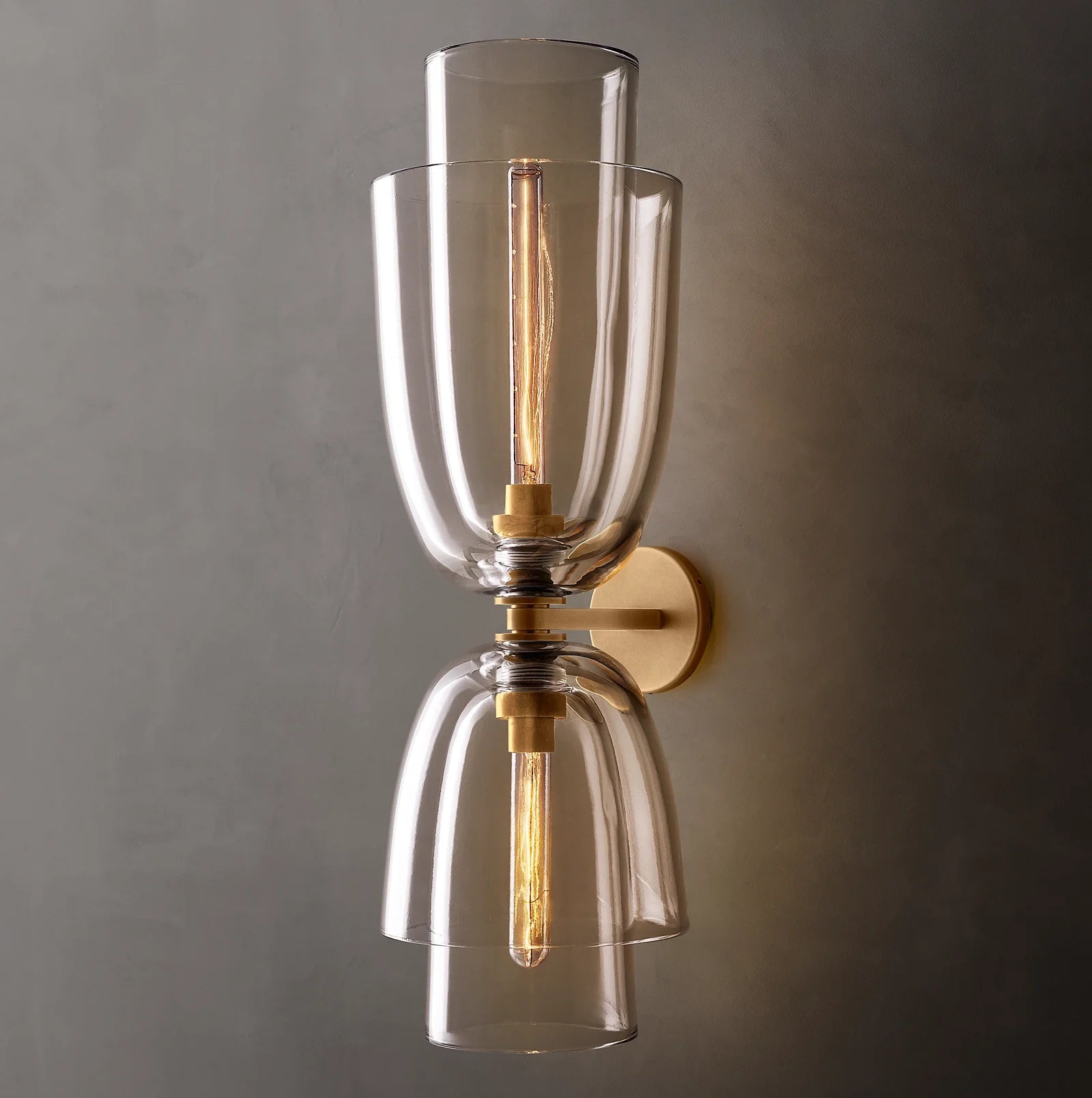 Blom Clear Glass Cloche Grand Sconce