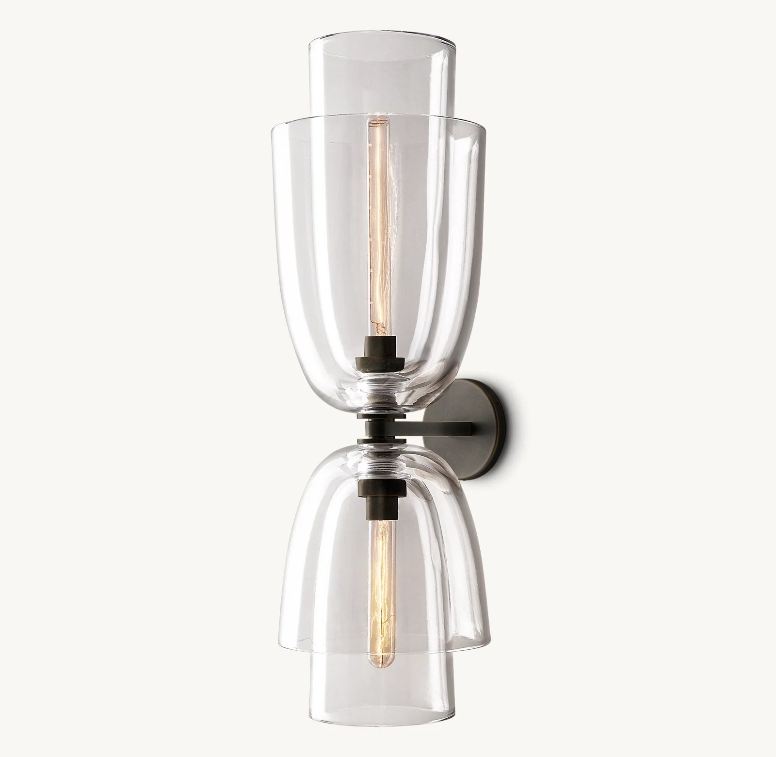 Blom Clear Glass Cloche Grand Sconce