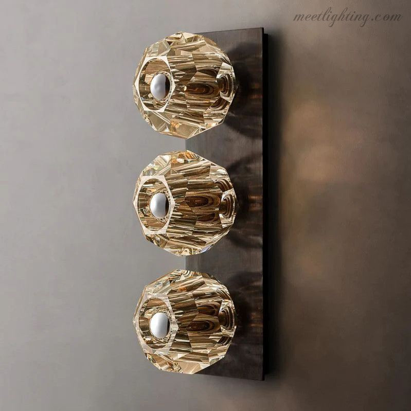 Boule Glass Linear Short Wall Sconce-Meet Lighting