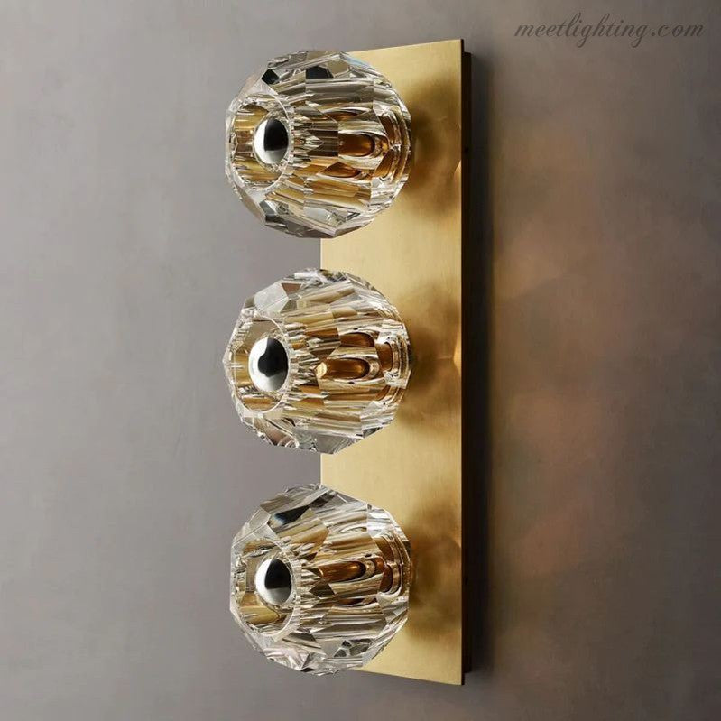 Boule Glass Linear Short Wall Sconce-Meet Lighting