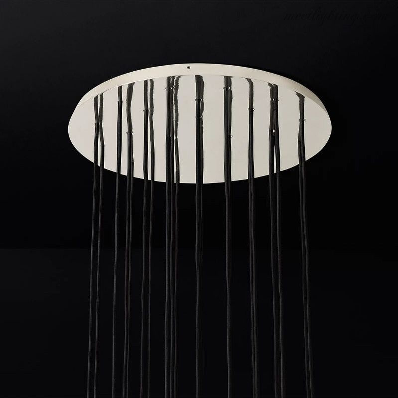 Boule Glass Round Cluster Chandelier 24"-MEET LIGHTING