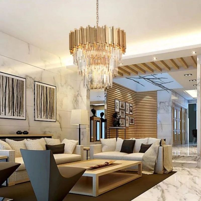 Bourbons Antoine Crystal Round Chandelier-MEET LIGHTING