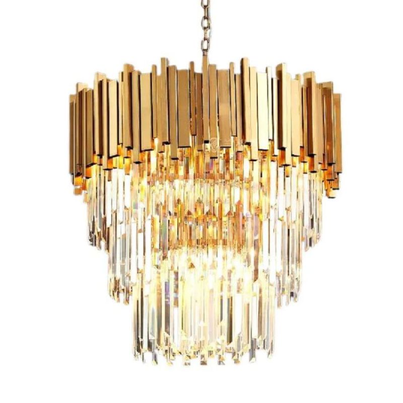 Bourbons Antoine Crystal Round Chandelier-MEET LIGHTING