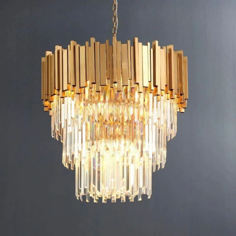 Bourbons Antoine Crystal Round Chandelier-MEET LIGHTING