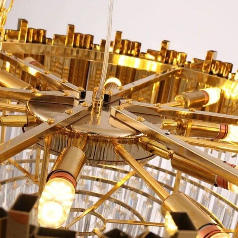 Bourbons Flushmount Chandelier-MEET LIGHTING
