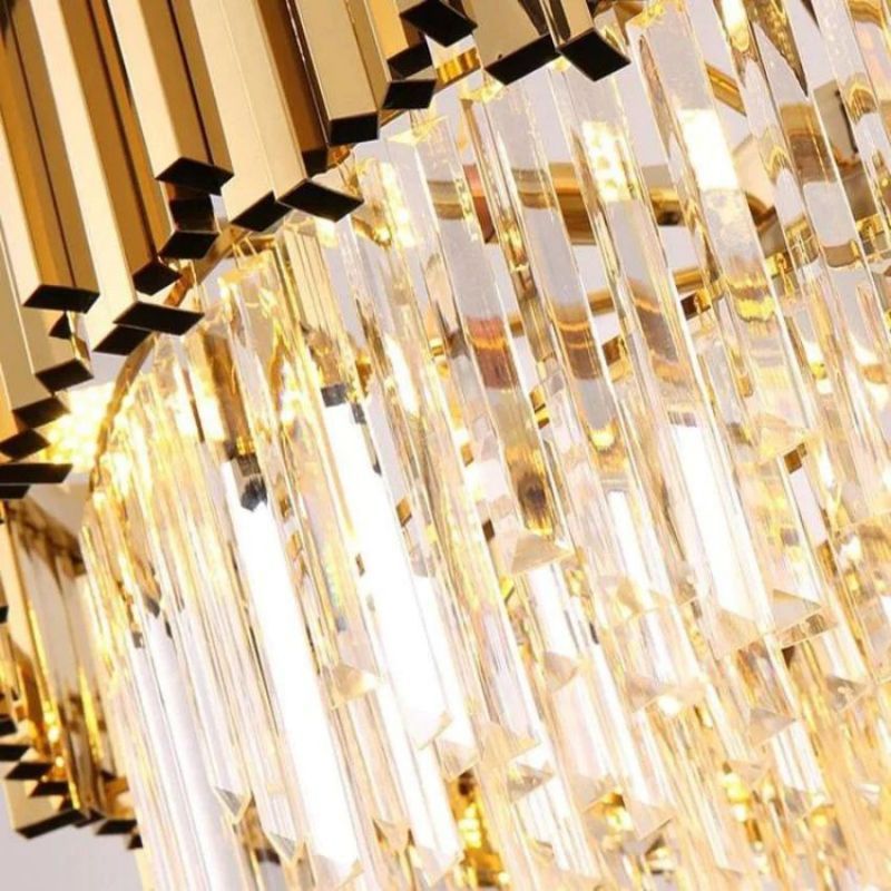 Bourbons Flushmount Chandelier-MEET LIGHTING