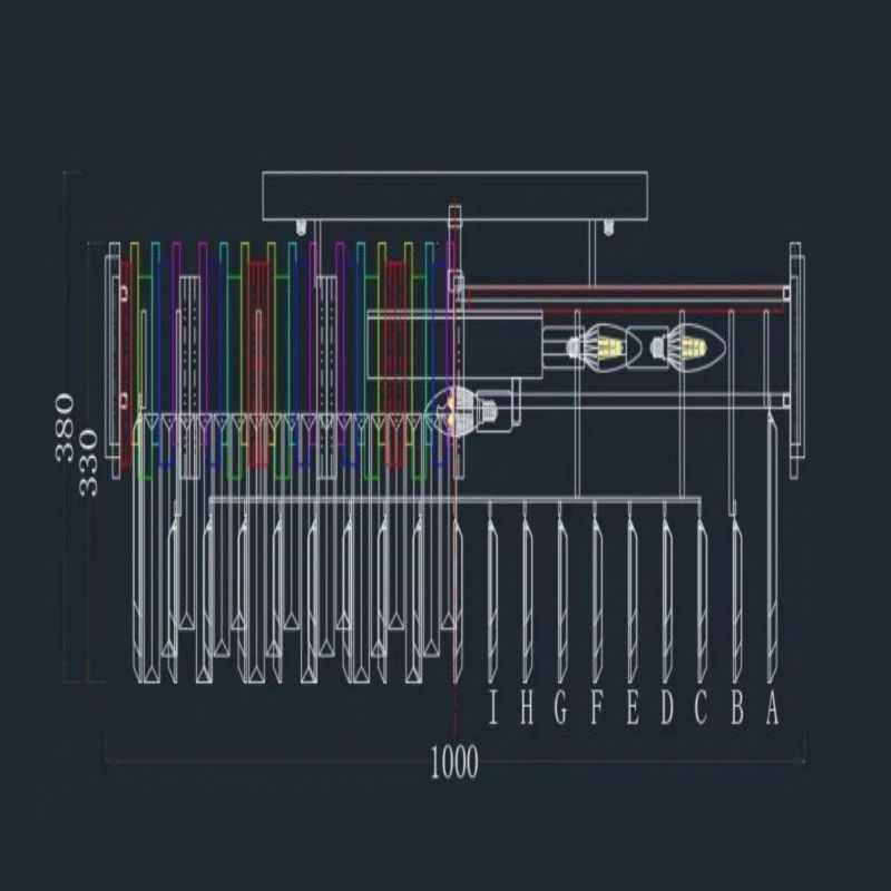 Bourbons Flushmount Chandelier-MEET LIGHTING