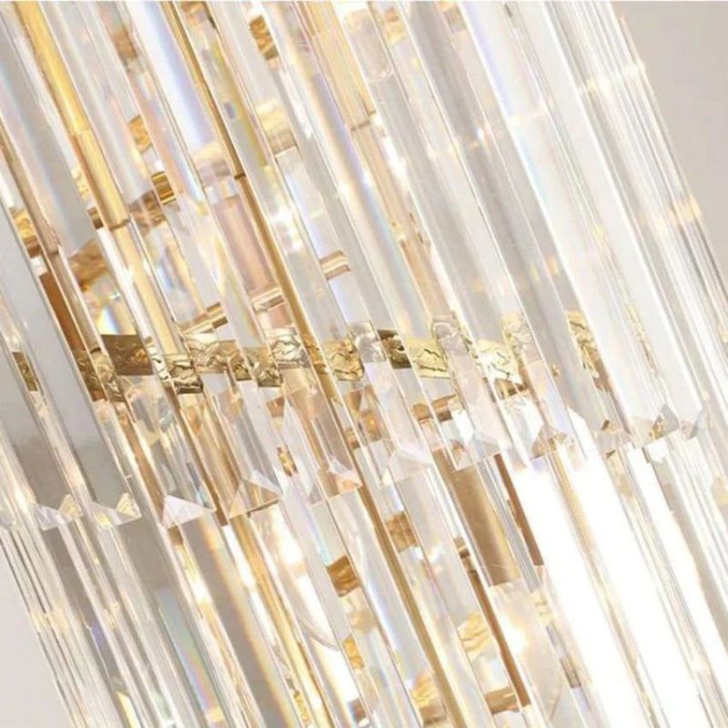 Bourbons Louis 2-Story Crystal Round Chandelier-MEET LIGHTING