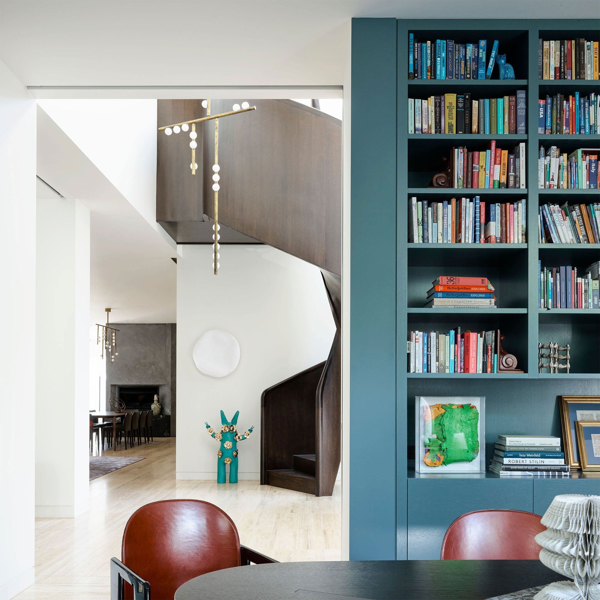 Brass Glass Drop Chandelier-MEET LIGHTING