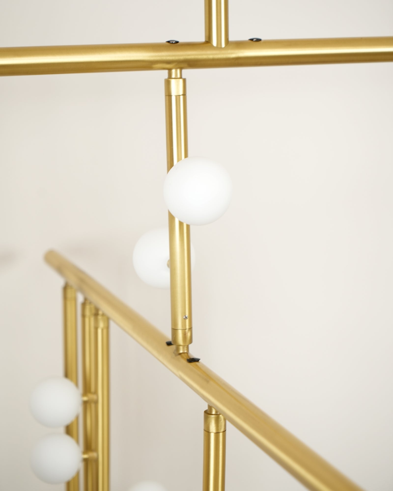 Brass Glass Drop Chandelier-MEET LIGHTING