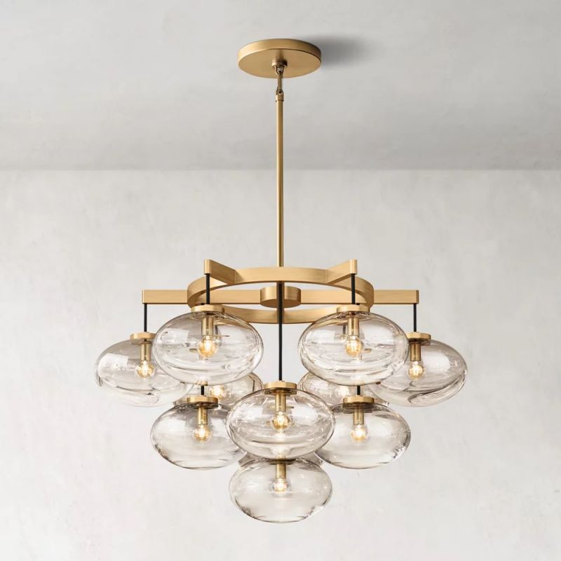 Cabrette Round Chandelier 36"-MEET LIGHTING