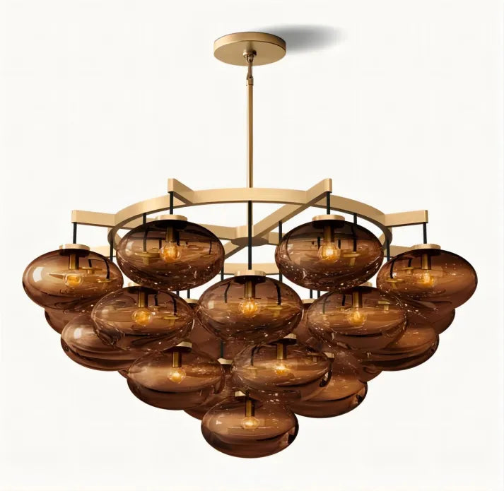 Cabrette Round Chandelier 48"-MEET LIGHTING