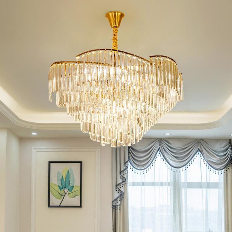 Caetano Crystal Chandelier-MEET LIGHTING
