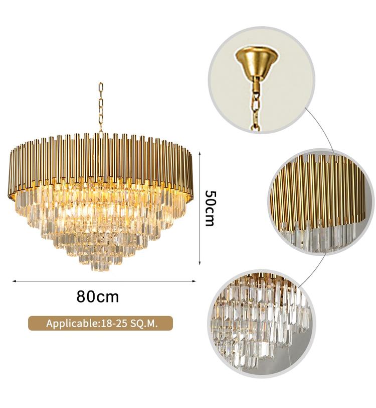Callistenes Clear Crystal Chandelier-MEET LIGHTING