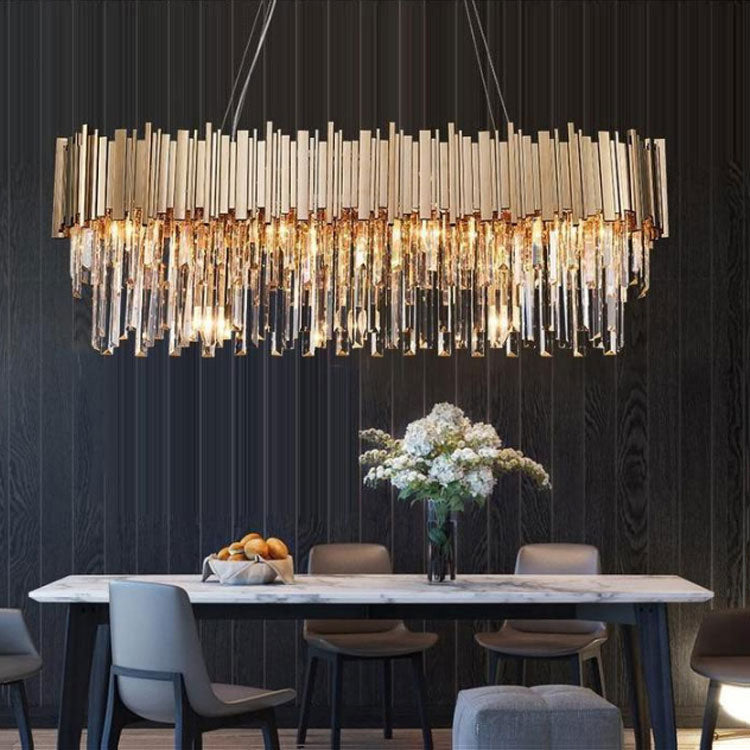 Candi Crystal Chandelier for Dining Room-MEET LIGHTING
