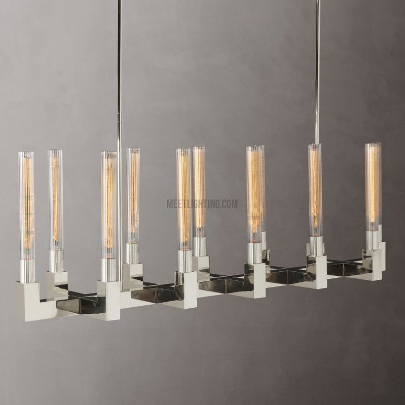 Cannele Linear Chandelier 55"-MEET LIGHTING