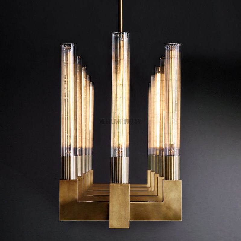 Cannele Linear Chandelier 67"-MEET LIGHTING