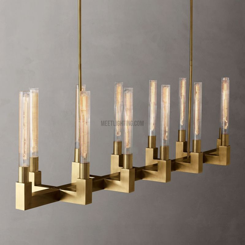 Cannele Linear Chandelier 67"-MEET LIGHTING