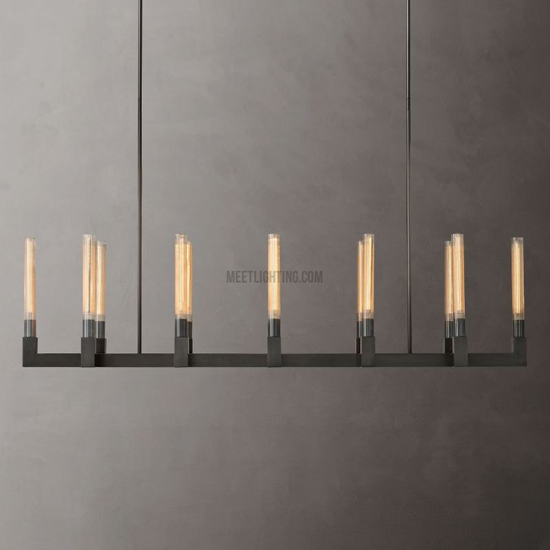 Cannele Linear Chandelier 67"-MEET LIGHTING