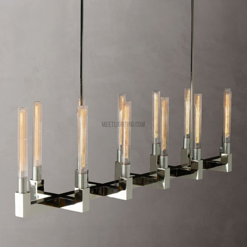 Cannele Linear Chandelier 67"-MEET LIGHTING