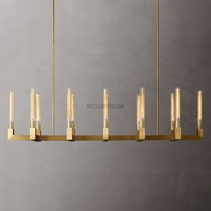 Cannele Linear Chandelier 67"-MEET LIGHTING