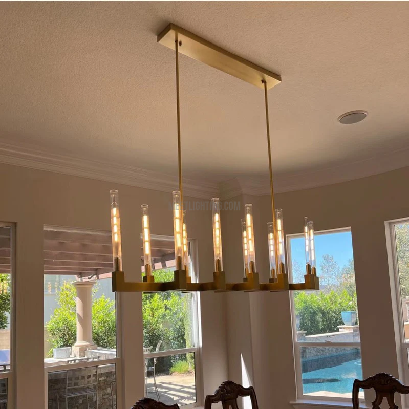 Cannele Linear Chandelier 67"-MEET LIGHTING