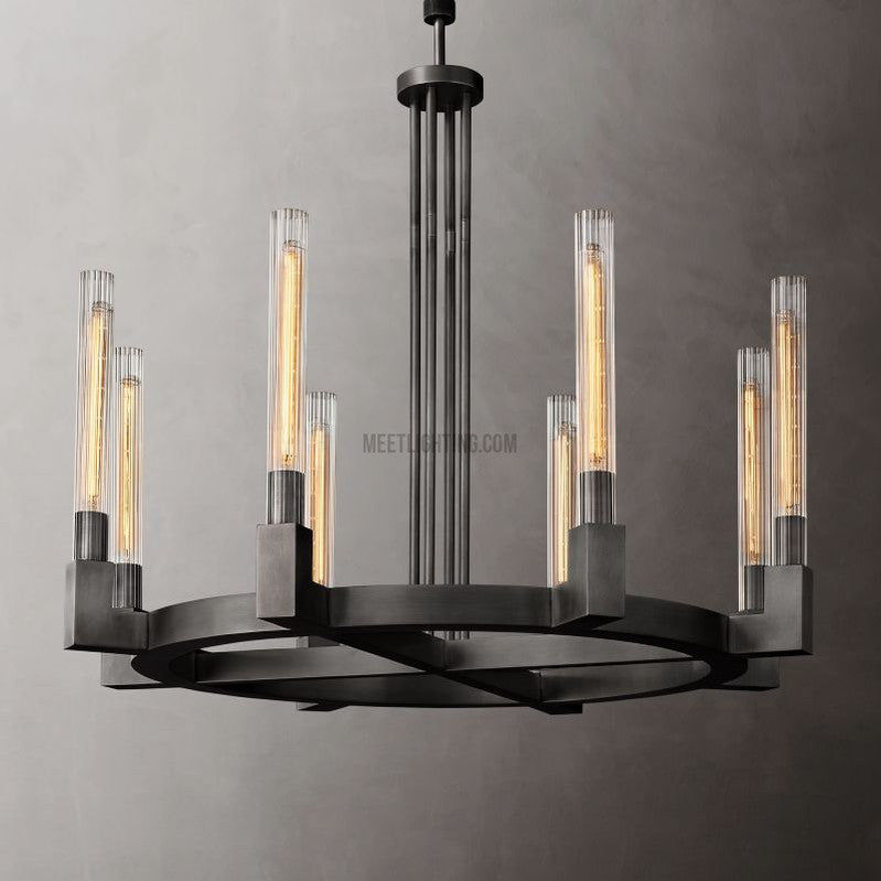 Cannele Round Chandelier 36"-MEET LIGHTING