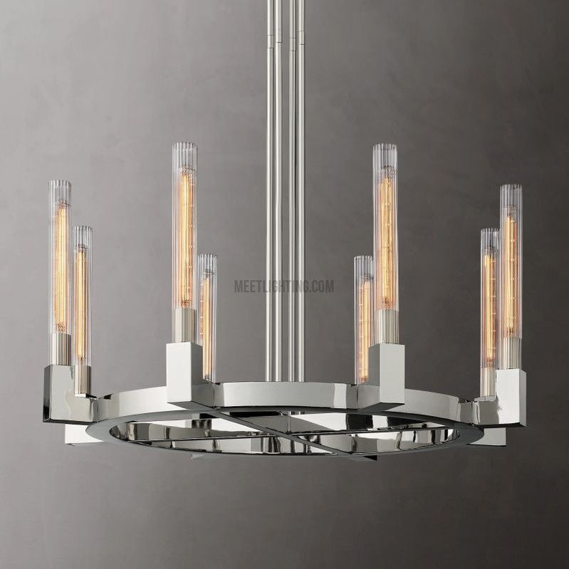 Cannele Round Chandelier 36"-MEET LIGHTING
