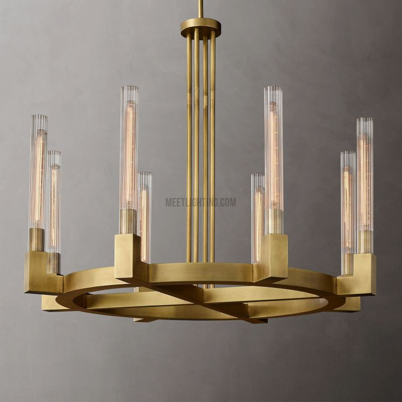Cannele Round Chandelier 36"-MEET LIGHTING