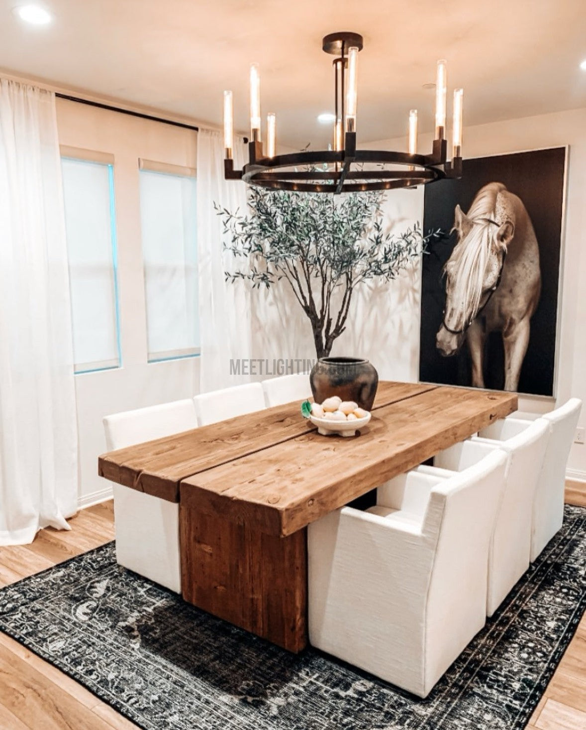 Cannele Round Chandelier 36"-MEET LIGHTING