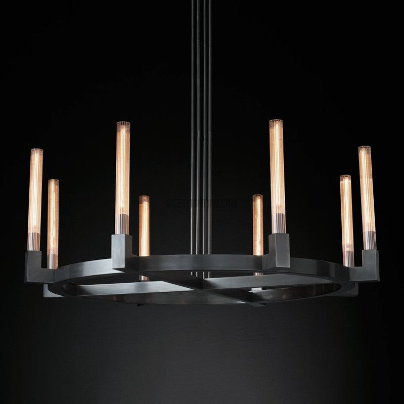 Cannele Round Chandelier 48"-MEET LIGHTING